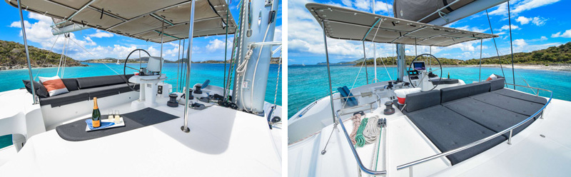 Catamaran Ocelot spacious flybridge