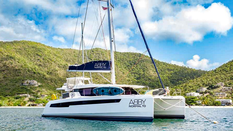 Catamaran Abby Normal To anchored in the British Virgin Islands Catamaran Abby Normal To has special offer / discount