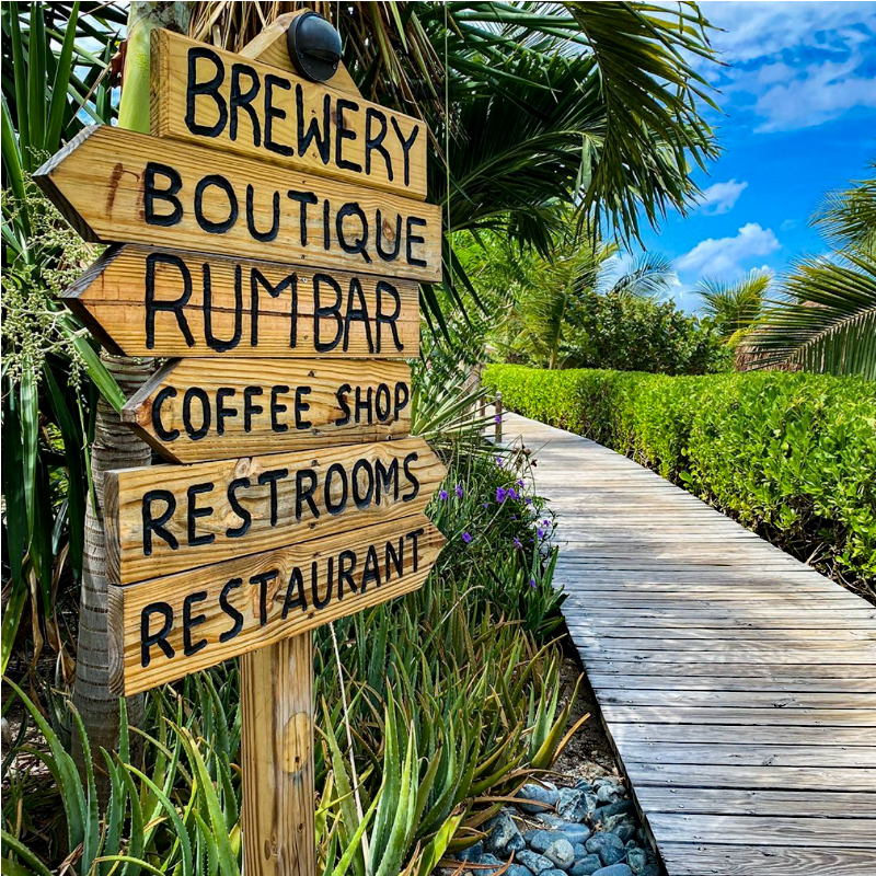 Cooper Island road signs